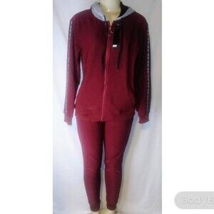 Burgundy LOVE sweatsuit XL